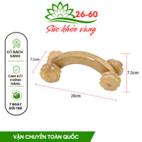 Cây Lăn Mát Xa Toàn Thân 4 Bánh Gai Đa Năng Từ Gỗ Bách Xanh Tự Nhiên