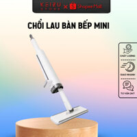 Cây Lau Đa Năng Mini Tự Vắt 2 Trong 1 KEIZUMART, Đầu Chổi Xoay 360 Gạt Nước Tiện Lợi