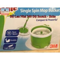 Cây Lau Nhà 360 độ Scotch Brite (Tặng 1 Bông Lau 3M) - Di Chuyển Lên Xuống Cầu Thang Bằng 1 Tay, caylaunha360