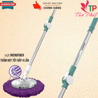 CÂY LAU NHÀ 360 ĐỘ SUNHOUSE mâm inox, mâm nhựa - hàng chính hãng