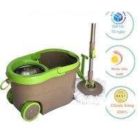 Cây lau nhà 360 độ thông minh, chổi lau nhà 360 độ Thái Lan Bennix BN555WA có bánh xe, tay kéo tiện dụng