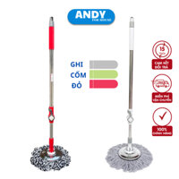 Cây Lau Nhà 360 Độ Tự Vắt TOMAS- AC012, Cán Chổi Lau Nhà 360 Thông Minh