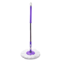 Cây Lau Nhà 360 Độ Viethome Plastic Y9 F25 Mâm Nhựa  Bông Trắng - VY9N Tím