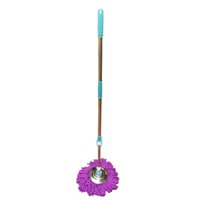 Cây lau nhà Ánh Dương AD2053A  chốt khóa to mâm inox - Màu ngẫu nhiên