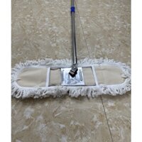 Cây lau nhà bụi , cây lau ướt , lau khô bản dùng cho gia đình, nhà xưởng, bệnh viện 90cm -  giẻ cotton cán rút