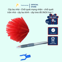 Cây Lau Nhà-Chổi Quét Mạng Nhện-Chổi Quét Trần Nhà-Cây Lau Kính-Cây Treo Đồ ( Dài 3M) 3In1 Mta-Mart Đa Năng