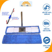 Cây lau nhà công nghiệp 45cm - 60cm Gồm 1 khung + 2 tấm lau, Chổi lau nhà san hô