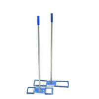 Cây lau nhà công nghiệp cán thẳng INOX sợi microfiber 45-60cm,tự vắt xoay 360 độ linh hoạt