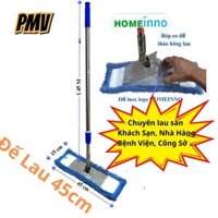 Cây lau nhà công nghiệp HOMEINNO inox cứng cáp, chổi lau nhà công nghiệp 45cm - 60cm - 90cm