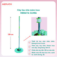 Cây lau nhà mâm inox MERATA CLM06