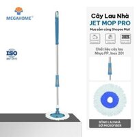 Cây Lau Nhà Megahome Jet Mop Pro Sử Dụng Bông Lau Dán Tiện Lợi, Tháo Lắp Đơn Giản