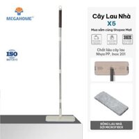 Cây Lau Nhà Megahome X5 Chất Liệu Inox Dùng Cho Bông Lau Dán Hình Chữ Nhật Mau Khô, Thấm Hút