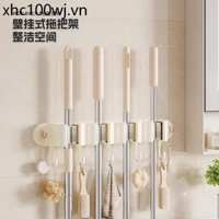 Cây Lau Nhà Móc Treo Cây Lau Nhà Vệ Sinh Treo Tường Không Đục Lỗ Giá Để Đồ Viscose Mạnh Cố Định Nhà Bếp Chổi Kẹp