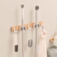 Cây lau nhà Móc treo Cây lau nhà vệ sinh treo tường không đục lỗ Giá lưu trữ Viscose Khóa cố định chắc chắn Chổi Kẹp