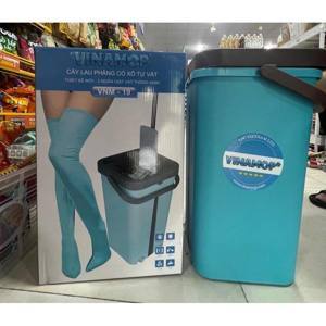 Cây lau nhà phẳng có xô chứa 2 ngăn Vinamop VNM-19