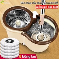 Cây lau nhà PIKUP, thùng lau nhà, sàn nhà bộ lau sàn nhà xoay vắt khô, kèm bông lau, xô lau sàn