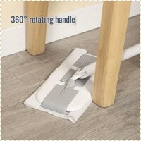 Cây lau nhà tay cầm dày Cây lau sàn dễ dàng Cây lau nhà ướt Mở rộng đa chức năng Kẹp vải Khăn lau ướt