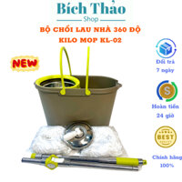 Cây lau nhà thông minh, chổi lau nhà 360 độ đa năng Thái Lan Kilo Mop KL02 Có Bánh Xe Di Chuyển