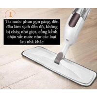 Cây Lau Nhà Thông Minh Phun Sương Chổi Lau Xịt Nước Khử Khuẩn Đầu Xoay 360 Độ Thông Minh