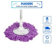 Cây Lau Nhà Trợ Lực Tự Vắt, Mâm Tròn Xoay 360 Độ Tặng Kèm Bông Lau Siêu Thấm