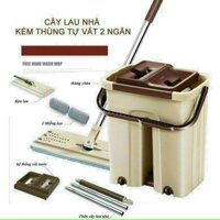 Cây Lau Nhà Tự Vắt 360 Độ Kèm Thùng