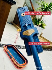 cây lau nhà tự vắt kèm thau gấp gọn