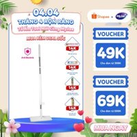 Cây lau nhà tự vắt kháng khuẩn Ag+ phẳng sợi fiber xoay 360 độ thông minh lau sạch nhanh khô MyJae