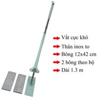 CÂY LAU NHÀ TỰ VẮT (KÍCH THƯỚC BÔNG 12X42 CM)