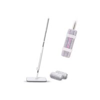 Cây lau nhà tự vắt MyJae phẳng sợi fiber xoay 360 độ thông minh lau sạch nhanh khô - hàng chính hãng