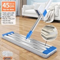 Cây lau nhà tự vắt thông minh Lusen LX45E, bộ lau nhà 360 độ tách nước bẩn, chổi lau nhà công nghiệp