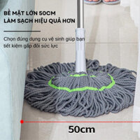 Cây Lau Nhà Vắt Tay Trợ Lực Siêu Thấm Hút Chất Liệu Inox Tiện Lợi