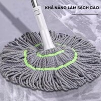 Cây Lau Nhà Vắt Tay Trợ Lực Siêu Thấm Hút Chất Liệu Inox