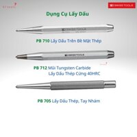 Cây Lấy Dấu Kim Loại PB Swiss Tools 710.1 / 710.2 / 710.4 / Mũi Tungsten Carbide 712.1 / 712.2 & Tay Nhám 705.1 / 705.2