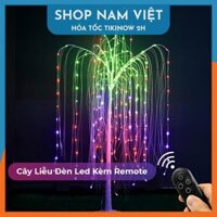 Cây Liễu Đèn Led Trang Trí Noel, Có Thể Gấp Gọn, Trang Trí Ngoài Trời - Cây liễu 1m2