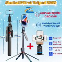 Cây Livestream điện thoại có đèn Z229 chụp ảnh, quay tiktok, giá đỡ điện thoại chụp hình
