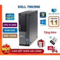 Cây Máy Tính Cũ Máy Bộ Văn Phòng Giá Rẻ - Dell Optiplex 790Sff 990sff ( I5 2400/8G/SSD120G ) - Bảo Hành 12 Tháng