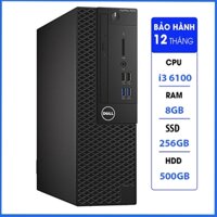 Cây Máy Tính Dell Để Bàn Optiplex 3050 SFF Core i3 6100 Ram 8GB Ổ Cứng SSD 256GB Bảo Hành 12 Tháng