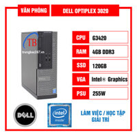 Cây máy tính Dell Optiplex 3020/Core G3420 Xung 3.2Ghz, Ram DDR3/4GB, Ổ cứng SSD 120Gb
