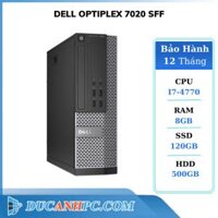 Cây Máy Tính Dell Optiplex 7020 SFF (I7 4770/ RAM 8GB / SSD 120GB / HDD 500GB)