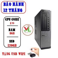 Cây máy tính đồng bộ DELL CPU Core i7 2600 | i5 | i3, Ram 8GB, Ổ cứng SSD 240GB, Tặng usb Wifi