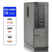 Cây máy tính đồng bộ DELL CPU Core i7 3770 | i5 | i3 , ram 8GB, ổ cứng SSD 240GB. Tặng usb Wifi. Hàng Nhập Khẩu