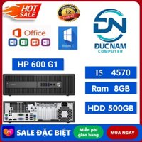 Cây Máy Tính Đồng Bộ, Máy Tính Văn Phòng HP 600G1-400G1 (Core I5 4570-Ram8GB-HDD500GB).Tặng USB THU WIFI VÀ BÀN DI CHUỘT