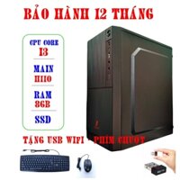 Cây máy tính H110 CPU Core i3 8100 Ram 8GB SSD 256GB