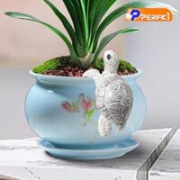 Cây Nồi Móc Treo Tượng Treo Trang Trí Dễ Thương Bãi Cỏ Nhựa Hàng Rào Ban Công Hình Người Trồng Rùa Biển Tượng