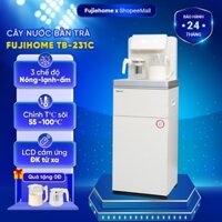 Cây nước nóng lạnh kết hợp bàn pha trà,Cafe FUJIHOME,cây nước nóng lạnh bình lọc âm cài đặt nhiệt độ nóngdispenser water