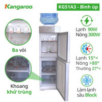 Cây nước nóng lạnh , máy làm nóng lạnh nước uống Kangaroo KG51a3
