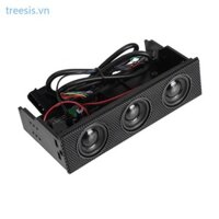 Cây PC Mặt Trước Bảng Điều Khiển Phương Tiện Bảng Điều Khiển PC Mặt Trước Loa Stereo Bao Quanh Máy Tính Cho Vỏ Tích Hợp Mic Loa Fr