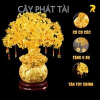 Cây Phát Tài Lộc Phong Thủy Có Cụ Cóc, Cây Phát Lộc Cao Cấp Để Bàn Thờ, Tủ Kệ 26-40cm