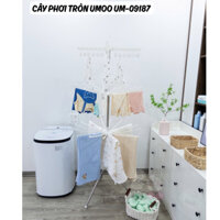 Cây Phơi Móc Phơi Đồ Quần Áo Cho Bé Đa Năng Thông Minh Móc Inochi - Sào Phơi Tròn Umoo