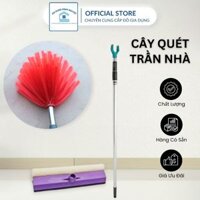 Cây quét trần nhà đa năng thông minh 3 trong 1- Chổi quét mạng nhệnh bụi trần nhà lau kính